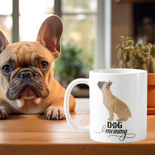 Hundemama Französische Bulldogge Hund Aquarell Kaffeetasse