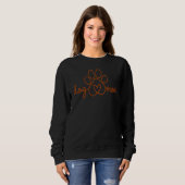 Hundemama, Hundepfote Sweatshirt (Vorne ganz)