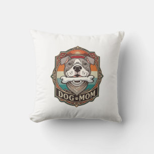 Hundemama-Knochen-Bandana-Vintage-Rahmen_1 Kissen