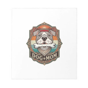 Hundemama-Knochen-Bandana-Vintage-Rahmen_1 Notizblock