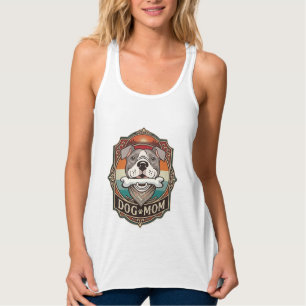 Hundemama-Knochen-Bandana-Vintage-Rahmen_1 Tank Top