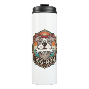 Hundemama-Knochen-Bandana-Vintage-Rahmen_1 Thermosbecher