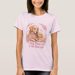 Hundemama-Leben-Shirt - Golden Retriever T-Shirt