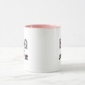 Hundemama Leopard Herz Tasse - Geschenk für Mama (Zentrum)
