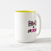 Hundemama Leopard Herz Tasse - Geschenk für Mama (VorderseiteRechts)