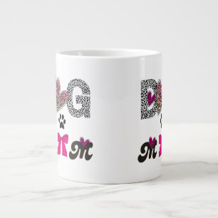 Hundemama Leopard Herz Tasse - Geschenk für Mama