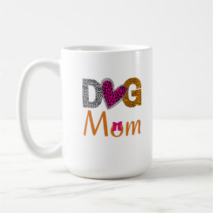 Hundemama Leopard Print/Trendiges Geschenk für Hun Kaffeetasse
