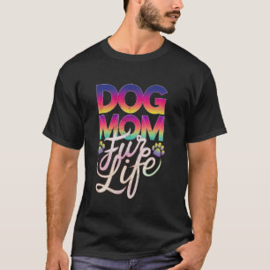 Hundemama Mama Tie Dye Hundemädchen Frauen Muttert T-Shirt