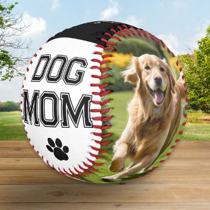 Hundemama Muttertag Haustierfotos Monogramm Baseball