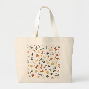 Hundemama-Parktasche   Terrakotta- und Salbei-Knoc Jumbo Stoffbeutel