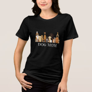 Hundemama-Shirt Hunde-Freund Haustier-T-Shirt Tri-Blend Shirt