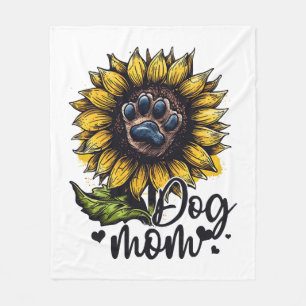 Hundemama Sonnenblume Hunde Liebhaber Fleecedecke