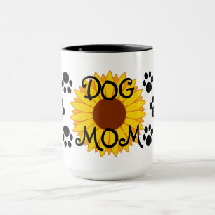 HundeMama-Sonnenblume-Tatze druckt Tasse
