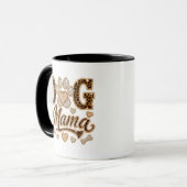 Hundemama Strass Leopard Tassen (Vorderseite Links)