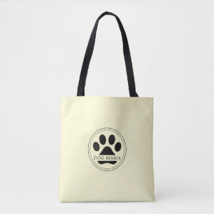 Hundemama-Tasche mit individuellem Text und Pfoten Tasche