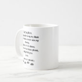 HundeMama-Tasse - danke für Sein meine Mama Kaffeetasse (Vorderseite Links)
