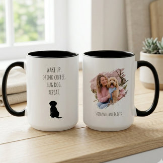 Hundemama Wach Auf Trinke Kaffee Wiederhole Tasse
