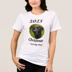 Hundemama Weihnachten Tri-Blend Shirt