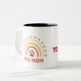 Hundemama zu menschlicher Mutter Zweifarbige Tasse