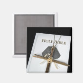 Hundemarken auf der Heiligen Bibel Magnet (Vorderseite/Rückseite)