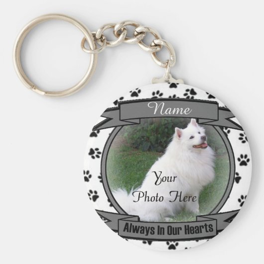 Hundemeldung immer in unseren Herzen Schlüsselanhänger (Vorne)