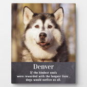Hundememorial - Beileid für Heimverlusts - Benutze Fotoplatte (Vorderseite)