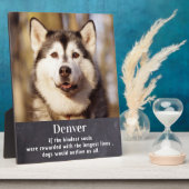 Hundememorial - Beileid für Heimverlusts - Benutze Fotoplatte (Seite)