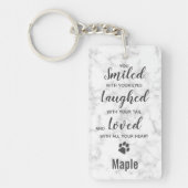 Hundememorial Pet Loss Keepake Foto Schlüsselanhän Schlüsselanhänger (Vorderseite)