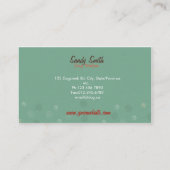 HundeModell-Visitenkarten Visitenkarte (Rückseite)