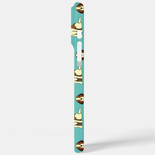 Hundemuster Case-Mate iPhone Hülle (Rückseite / Links)