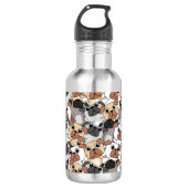 Hundemuster Edelstahlflasche (Vorderseite)