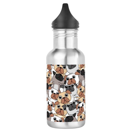 Hundemuster Edelstahlflasche (Links)