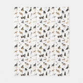Hundemuster Fleecedecke (Vorderseite)