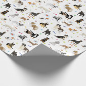 Hundemuster Geschenkpapier (Ecke)