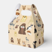 Hundemuster Geschenkschachtel (Rückseite)