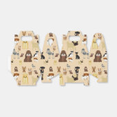 Hundemuster Geschenkschachtel (Ungefaltet)