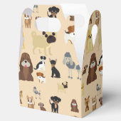 Hundemuster Geschenkschachtel (Geöffnet)