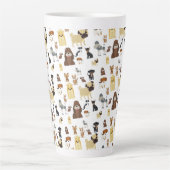 Hundemuster Milchtasse (Vorderseite)