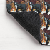 Hundemuster Mousepad (Ecke)