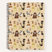 Hundemuster Notizblock (Vorderseite)