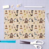 Hundemuster Seidenpapier (Handwerk)