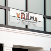 Hundemütige Pferde-Donkey-Katze Hündchen Banner (Äußeres Gebäude)