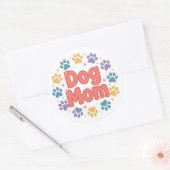 Hundemutter-Aufkleber Runder Aufkleber (Umschlag)