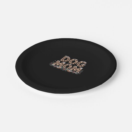 Hundemutter Classic T - Shirt Pappteller (Schrägansicht)