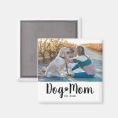 Hundemutter Etabliert Foto-Geschenkmagnet Magnet (Vorderseite/Rückseite)