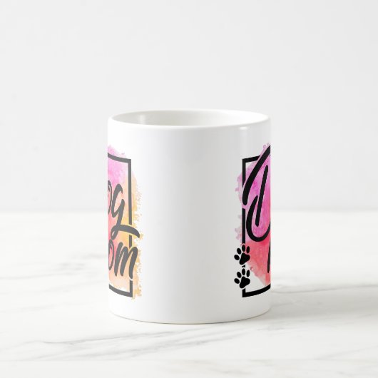 Hundemutter farbenfroh modern kaffeetasse (Mittel)