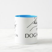 Hundemutter Hand & Pfote Tasse (Zentrum)