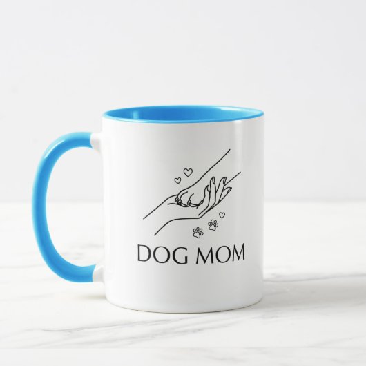 Hundemutter Hand & Pfote Tasse (Links)