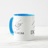 Hundemutter Hand & Pfote Tasse (Vorderseite Links)