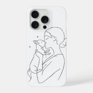 Hundemutter-Handyhülle Minimalist Pet Lover iPhone 15 Pro Hülle